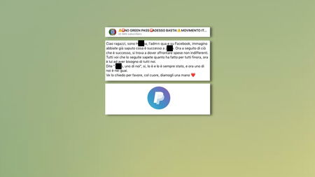 Su Telegram è partita la raccolta fondi per aiutare il giovane punto di riferimento delle proteste no-green pass article-post