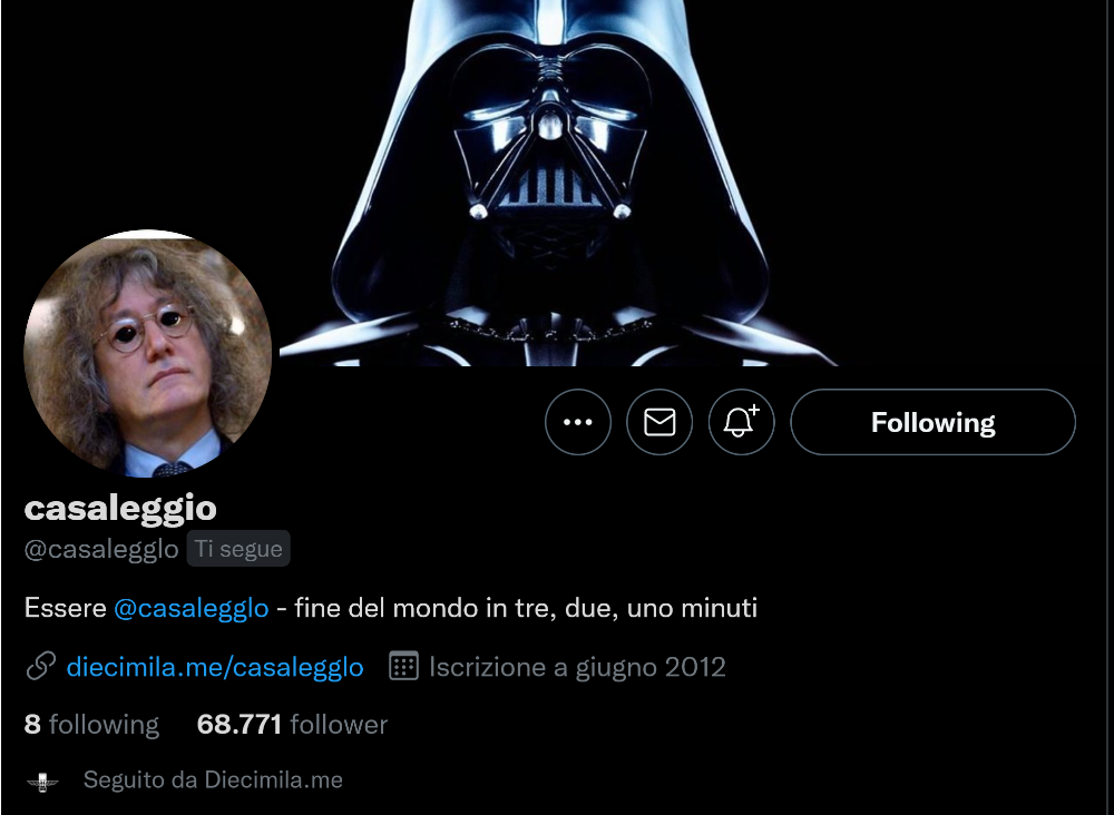 «L’account satirico @Casalegglo camminerà con le proprie gambe grazie all’asta degli NFT» article-post