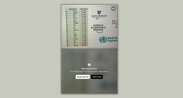 L’elenco bufala con la variante omicron «già programmata»