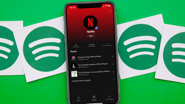Spotify dedica uno spazio della piattaforma a Netflix