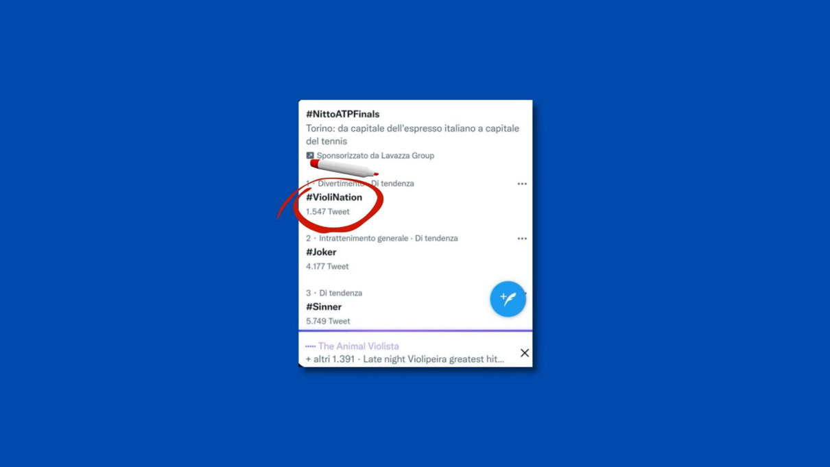 Cosa sta succedendo con VioliNation: lo space che porta l’Italia di Twitter in testa alle tendenze globali article-post