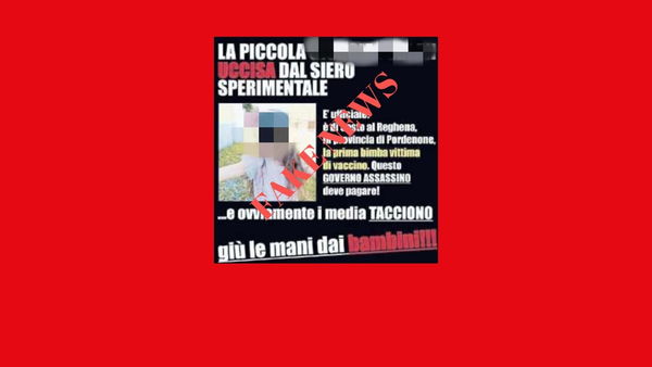 La bufala della bambina morta a Sesto al Reghena dopo il vaccino