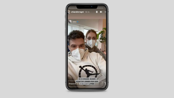 Via IG Stories, Chiara Ferragni e Fedez comunicano la loro positività al Covid