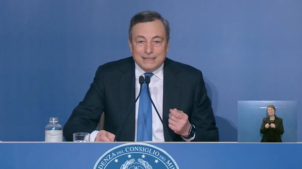 Le parole di Mario Draghi sullo spazio dato dai media ai no vax