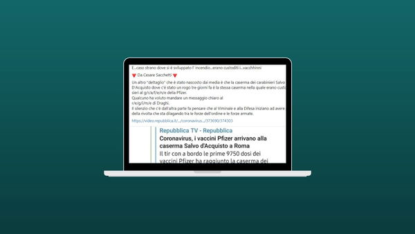 Vaccini nella caserma Salvo d’Acquisto bruciata a Roma? Si, un anno fa però