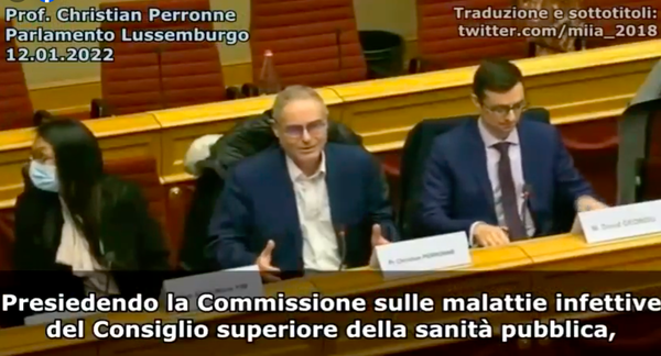 Il fatto che Perronne abbia parlato in parlamento in Lussemburgo non significa che le sue posizioni siano ufficiali