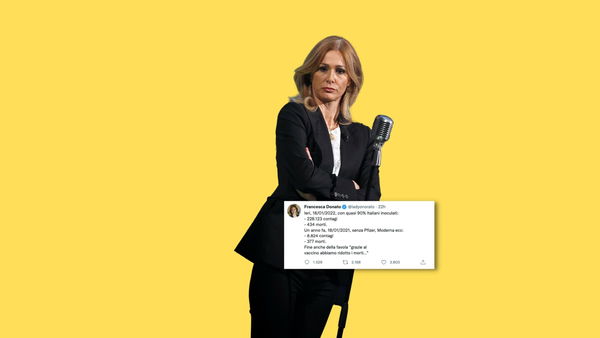 Percentuali, vaccini e tweet: dopo Fusaro, anche Francesca Donato
