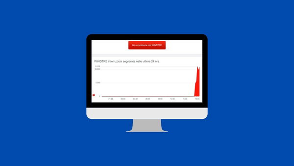 Oggi giornata di down, dopo Poste Mobile tocca anche a WindTre