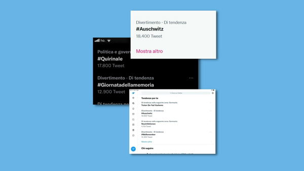 L’algoritmo di Twitter che classifica come “divertimento” gli hashtag sulla Giornata della Memoria