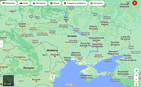 Google ha provvisoriamente disabilitato alcuni servizi di Maps in Ucraina