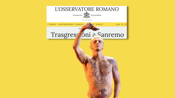 L’Osservatore romano, in fondo, non se l’è presa per l’esibizione di Achille Lauro a Sanremo