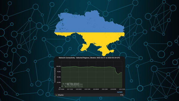 Dopo le bombe arrivano problemi con internet per gli abitanti dell’Ucraina