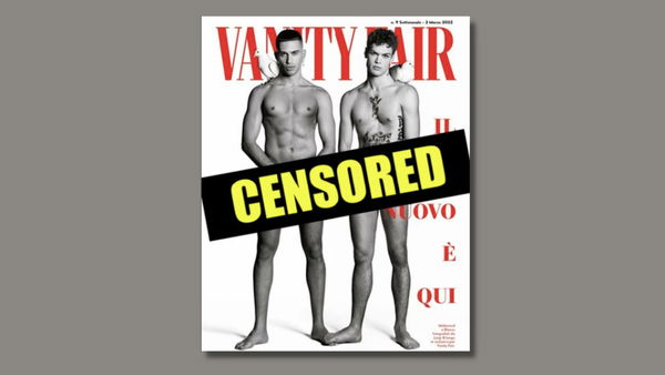Vanity Fair si è vista censurare da Instagram la copertina con Mahmood e Blanco nudi