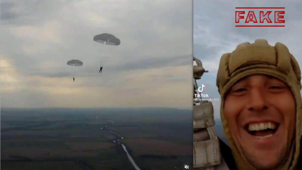 Il video del paracadutista russo che si fa i selfie su TikTok non è riferito alla guerra in Ucraina article-post