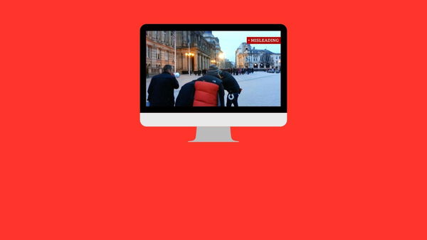 Il video che mostra la “bufala della guerra in Ucraina” è una bufala