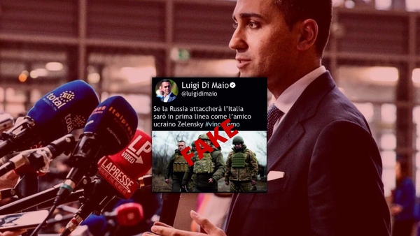 No, Di Maio non ha mai detto che sarà «in prima linea come Zelensky» se Putin attaccherà l’Italia