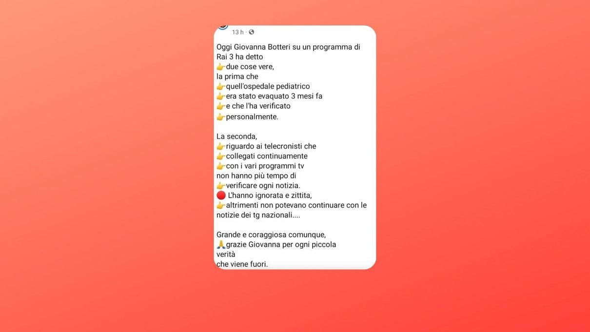 No, Giovanna Botteri non ha mai detto che il bombardamento all’ospedale di Mariupol è un fake article-post