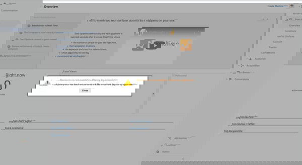 C’è stato un problema con Google Analytics, oggi