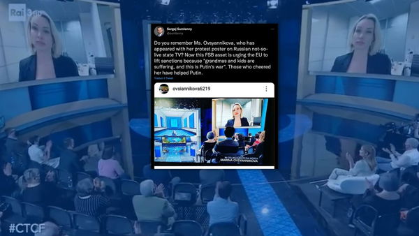 La critica a Che Tempo Che fa per l’intervista alla giornalista russa del cartello “No War”