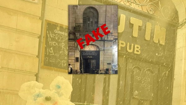 No, il “Putin pub” di Gerusalemme non è stato rinominato “Zelensky pub”