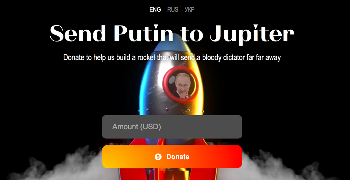 Manda Putin su Giove: la raccolta fondi supportata dal governo ucraino (il denaro viene usato per gli aiuti) article-post