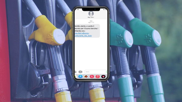 La truffa (sgrammaticata) dell’sms “dalla Regione Lazio” per il buono benzina