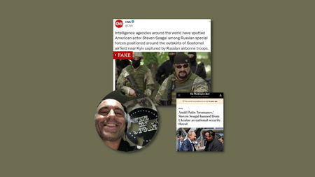 No, Steven Seagal non sta combattendo accanto ai russi e l’articolo della CNN è una parodia article-post