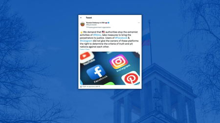 È stato offerto il fianco all’ambasciata russa per dire che Meta porta avanti «attività estremiste» article-post