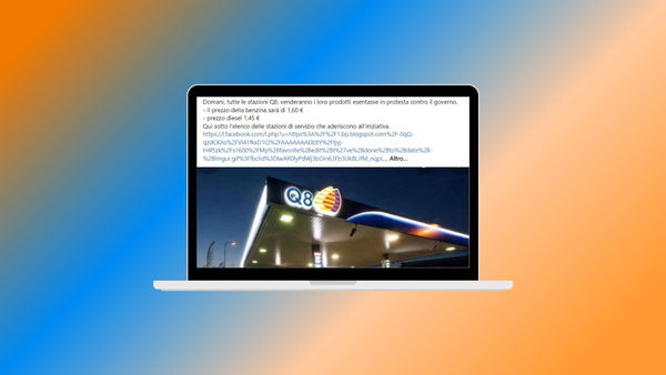 La catena social troll sui «distributori Q8 che venderanno benzina esentasse» 