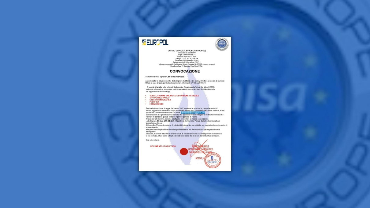 Sfruttano l’Europol e il nome di Catherine De Bolle per rubare denaro via mail dopo un’accusa di pedopornografia article-post