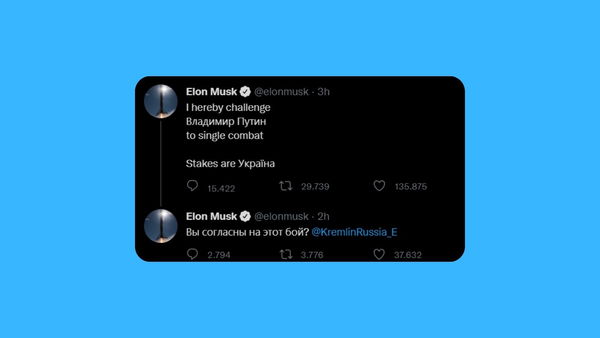 Elon Musk sfida Putin, quanto può valere questo guanto gettato sui social?