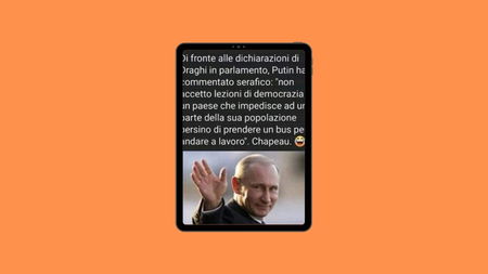 Putin non ha detto nulla sull’Italia che, col Green Pass, impedisce al popolo di prendere l’autobus article-post