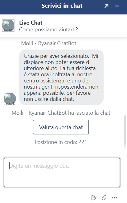 ryanair chat