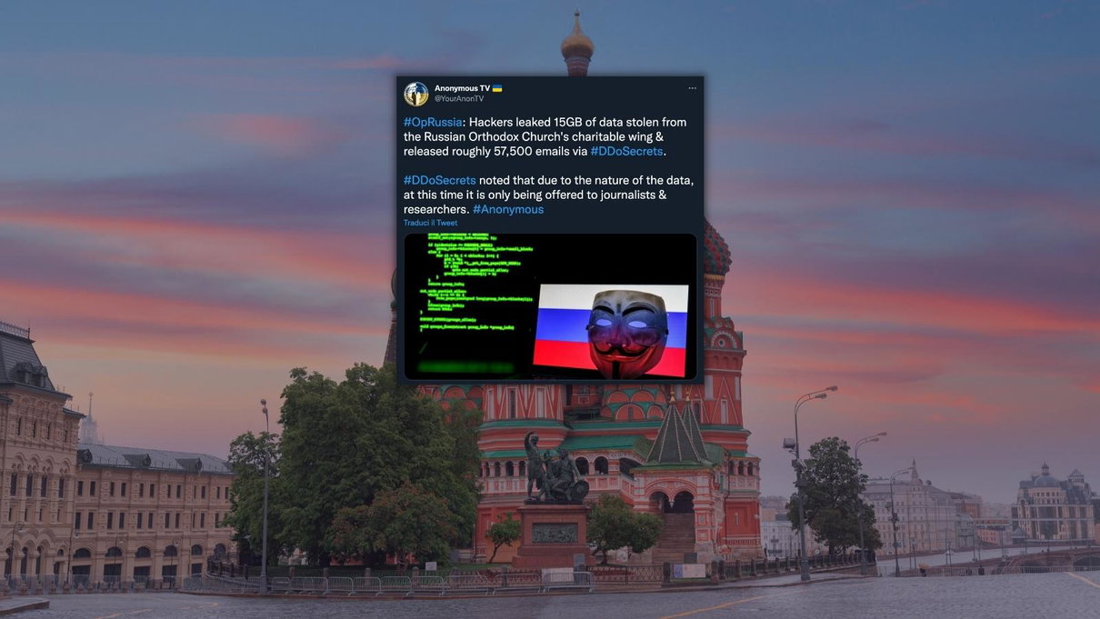 Anonymous ha violato i database della Chiesa Ortodossa russa article-post