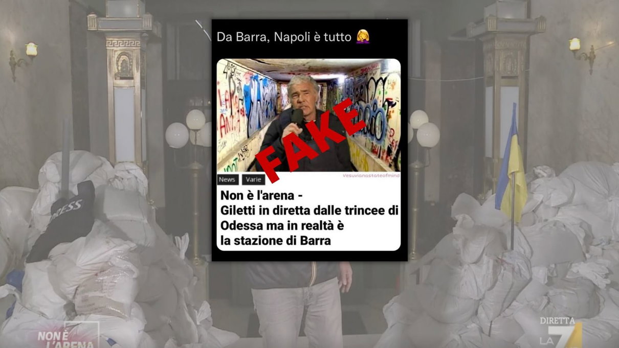 No, Massimo Giletti non sta facendo i suoi collegamenti dalla stazione di Barra (Napoli) article-post
