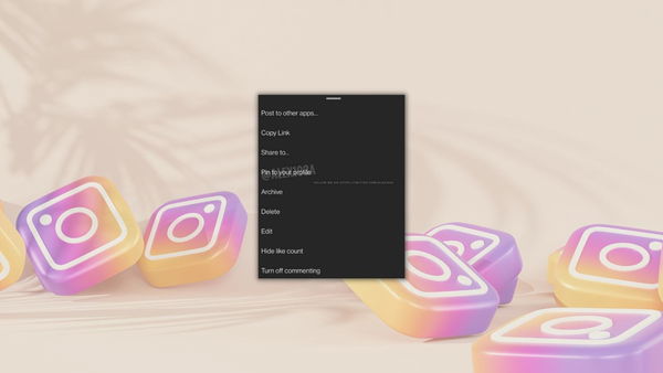 Instagram sta testando una nuova funzionalità che ti consente di pinnare post sul tuo profilo