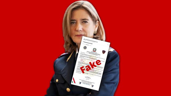 Il tentativo di phishing spacciandosi per la Dirigente Superiore della Polizia Nunzia Ciardi