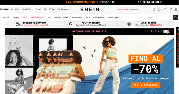 Shein il colosso dell’ecommerce che vende vestiti a 4 euro e vale 100 miliardi di dollari