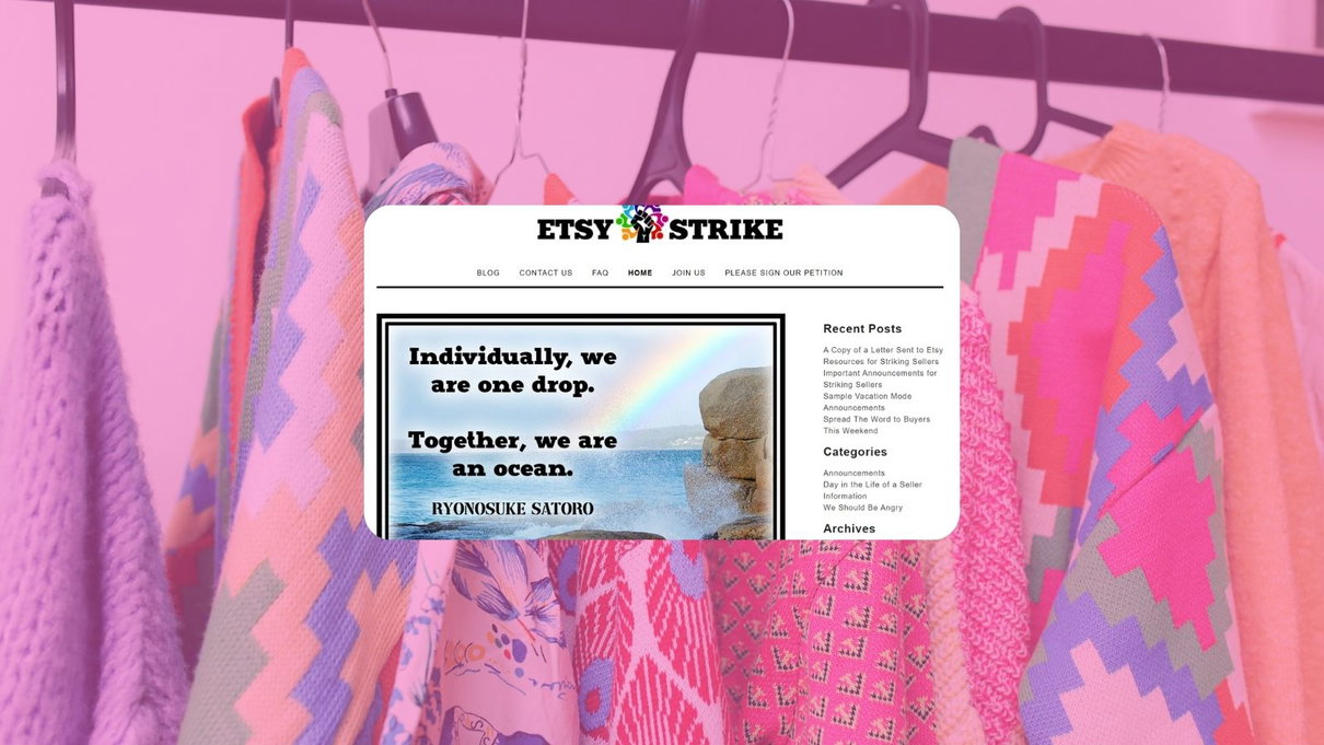 Sciopero Etsy, venditori online incrociano le braccia contro l’aumento delle commissioni article-post