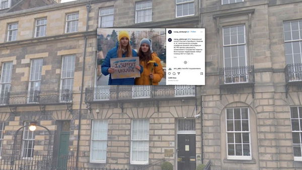 Il Consolato russo a Edimburgo pubblica un post Instagram contro Putin, poi dice che il suo account è stato violato