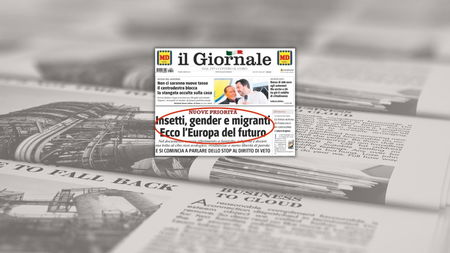 «Insetti, gender e migranti», l’incommentabile titolo de Il Giornale article-post