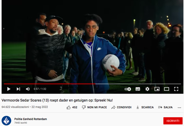 La polizia olandese crea un video deepfake di un ragazzo assassinato, 13 anni, nella speranza di nuove piste