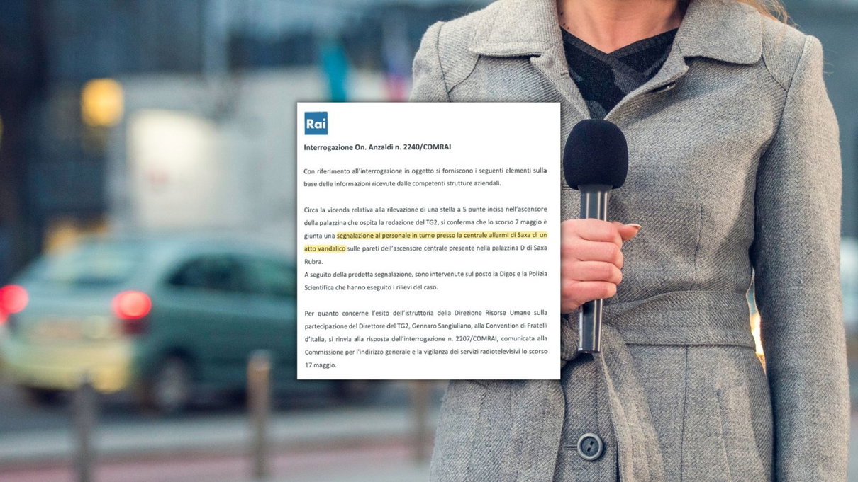 Stella BR al Tg2, l’«intimidazione brigatista» è diventata «atto vandalico» article-post