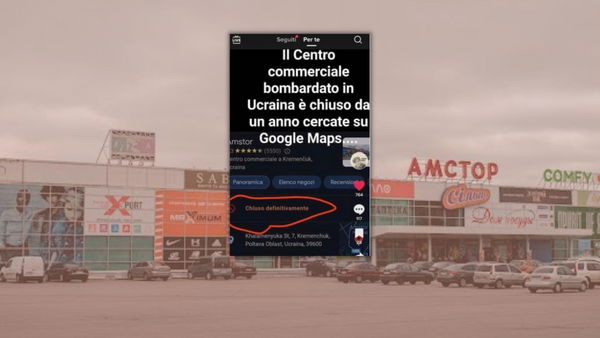 La bufala del centro commerciale Amstor di Kremenchuk chiuso da oltre un anno