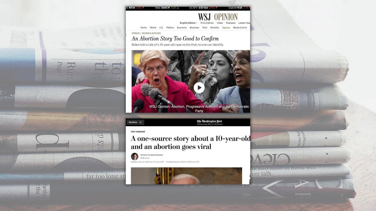 Il pasticcio del WaPo e del WSJ sulla bufala della bambina di 10 anni che non poteva abortire (ma che non era una bufala) article-post