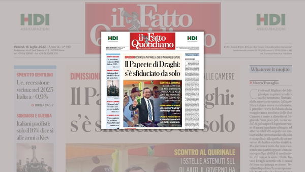 Per il Fatto Quotidiano Draghi è come Salvini: il fotomontaggio con il mojito in mano