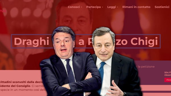 Italia Viva lancia una petizione online per chiedere a Draghi di restare a Palazzo Chigi
