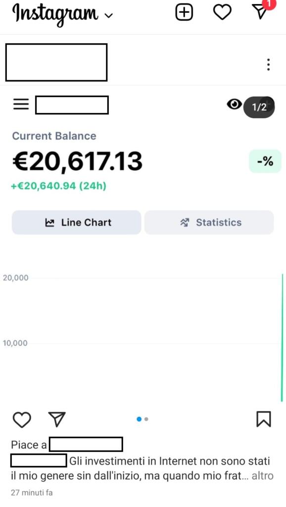 messaggi phishing su instagram