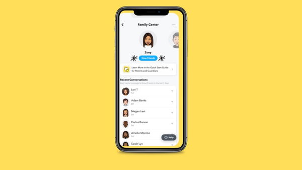 I genitori potranno vedere con chi hanno parlato i loro figli su Snapchat