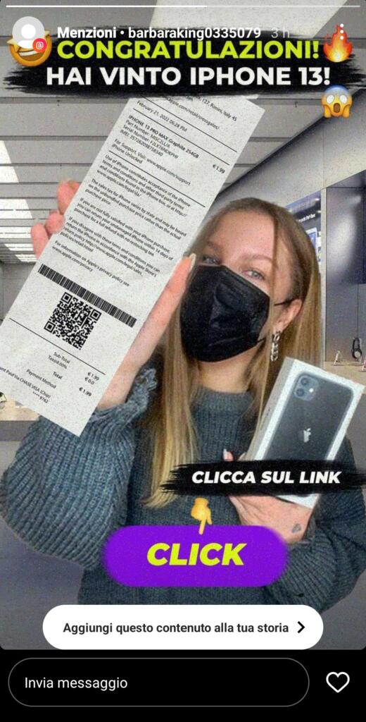 Truffa stories iPhone 13